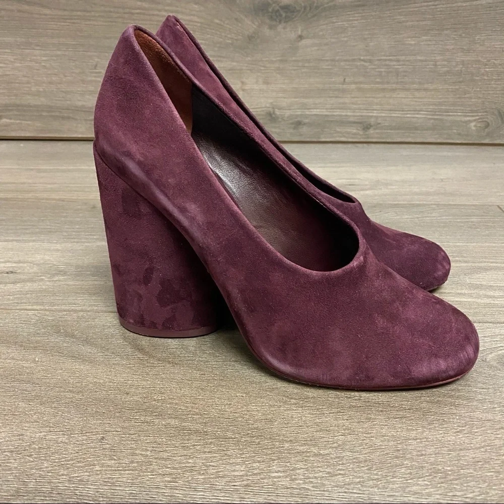 Tory Burch | Lucia Suede Chunky Heel Pumps Fig 7